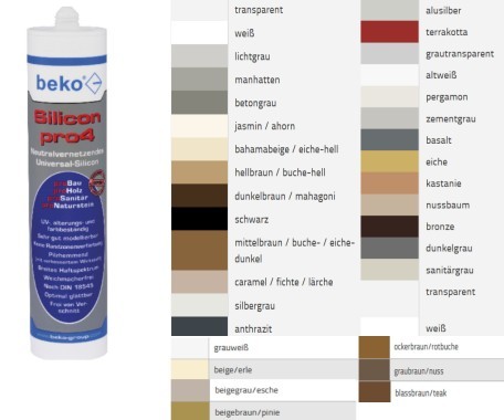 Beko Silikon Pro4 Terrakotta 310 ml, 224 16